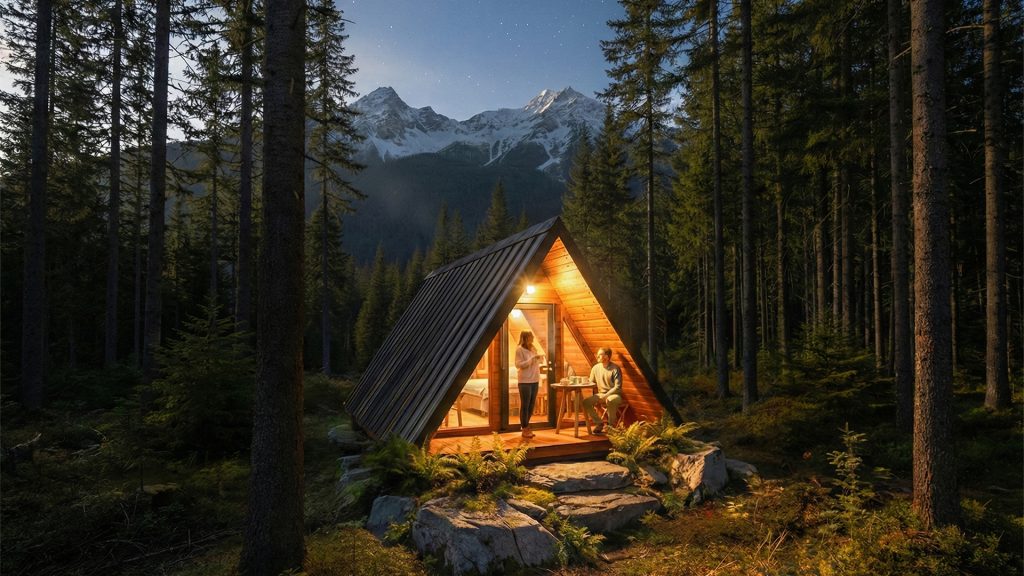 chalet-a-frame-bois-mobile-exterieur