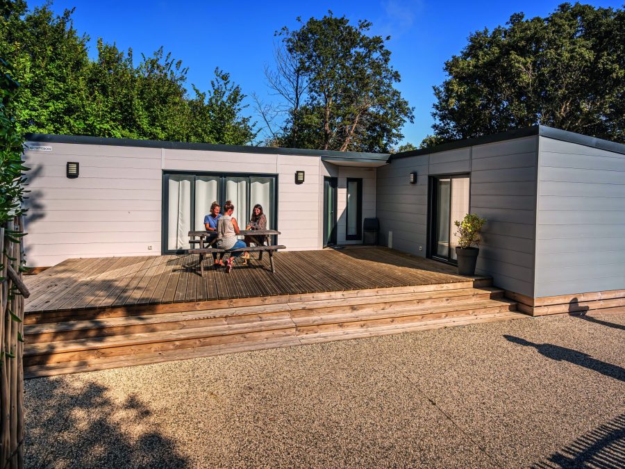 construction modulaire en bois pour logement de fonction